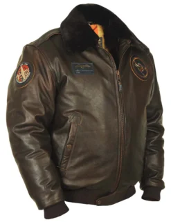 B-15 Spitfire Flight Brown Leather Jacket