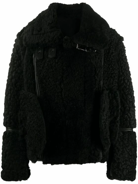 B-3 Bomber Shearling Black Jacket 3 B-3 Bomber Shearling Black Jacket