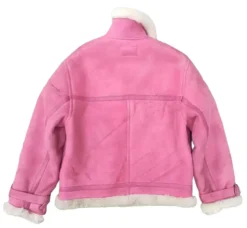 B-3 Rare Pink Leather Bomber Flight Jacket -Us Military Jacket B 3 Rare Pink Leather Bomber Flight Jacket 1