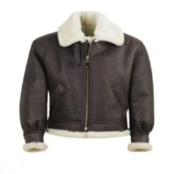 B-3 Shearling Brown Bomber Jacket