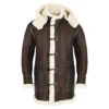 B-7 Brown Sheepskin Parka Flight Jacket -Us Military Jacket B 7 Brown Sheepskin Parka Flight Jacket 1