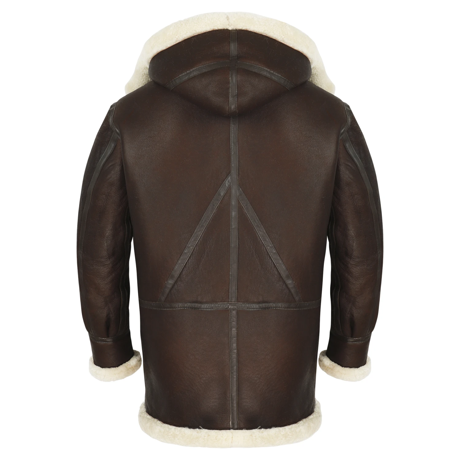 B-7 Brown Sheepskin Parka Flight Jacket 4 B-7 Brown Sheepskin Parka Flight Jacket - Image 2