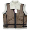 B3 Bomber Sheepskin Leather Vest -Us Military Jacket B3 Bomber Sheepskin Leather Vest 1