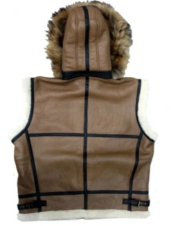 B3 Bomber Sheepskin Leather Vest -Us Military Jacket B3 Bomber Sheepskin Leather Vest