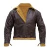 B3 Men Aviator Shearling Bomber Leather Jacket -Us Military Jacket B3 Men Aviator Shearling Bomber Leather Jacket 1