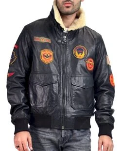 B3 Patched Pilot Bomber Jacket