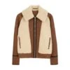 B3 Women’s Shearling Brown Leather Jacket