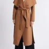 BCBG Toffee Scarlet Long Wrap Coat