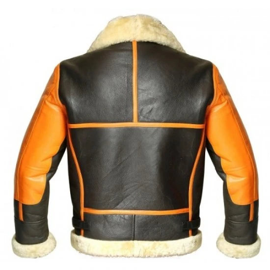 B3 Bomber Aviator Flying Shearling Jacket 4 B3 Bomber Aviator Flying Shearling Jacket - Image 2