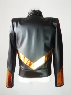 Gold Mirrors Sequins Parade Jacket -Us Military Jacket Back Gold Mirrors Sequins Parade Jacket