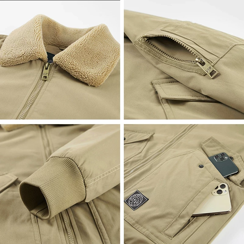 Thicken Warm Windbreaker Jacket 4 Thicken Warm Windbreaker Jacket - Image 2