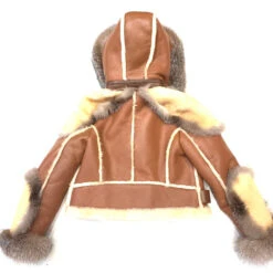 Us Military Jacket -Us Military Jacket Back Womens Natural Fox Shearling Aviator Jacket