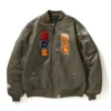 Bape Shark Ma-1 Olivedrab Bomber Jacket