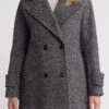 Bcbgmaxazria Short Herringbone Peacoat