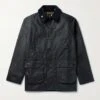 Bedale Corduroy-Trimmed Waxed-Cotton Jacket -Us Military Jacket Bedale Corduroy Trimmed Waxed Cotton Jacket