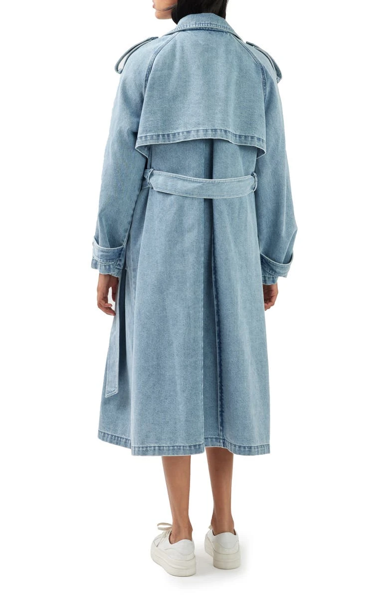 Belle And Bloom Wild Skies Denim Trench Coat 4 Belle And Bloom Wild Skies Denim Trench Coat - Image 2