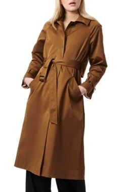 Bernardo Modern Brown Trench Coat