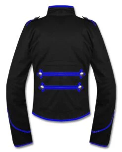 Black Blue Military Marching Band Drummer Jacket -Us Military Jacket Black Blue Military Marching Band Drummer Jacket 1