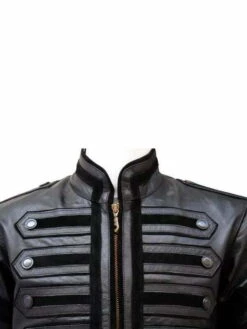 Us Military Jacket -Us Military Jacket Black Military Leather Jacket