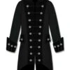 Black Velvet Trim Gothic Parade Jacket