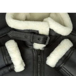 Women’s Black And White Sheepskin Coat 7 Women’s Black And White Sheepskin Coat -Us Military Jacket Black and White Sheepskin Coat1