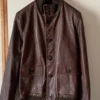 Blouson A-1 Brown Leather Flight Bomber Jacket