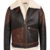 Bomber Shearling Leather Jacket 1 Bomber Shearling Leather Jacket -Us Military Jacket Bomber Shearling Leather Jacket