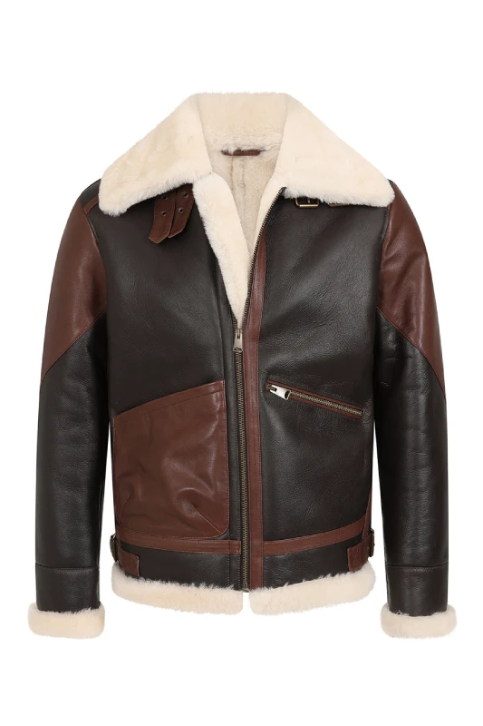 Bomber Shearling Leather Jacket 3 Bomber Shearling Leather Jacket