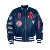 Boston Red Sox X Alpha X New Era Ma-1 Blue Bomber Jacket 1 Boston Red Sox X Alpha X New Era Ma-1 Blue Bomber Jacket -Us Military Jacket Boston Red Sox X Alpha X New Era Ma 1 Blue Bomber Jacket 1
