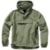 Summer Windbreaker Olive Hooded Jacket -Us Military Jacket Brandit Summer Windbreaker Olive 1 2