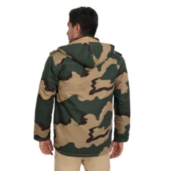 Bsf Uniform Camo Polyester Hooded Jacket -Us Military Jacket Bsf Uniform Camo Hooded Jacket