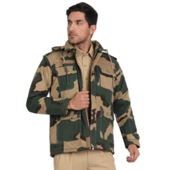 Bsf Uniform Camo Polyester Hooded Jacket