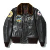 Buzz Rickson Sportswear Vx-5 Vampires G-1 Black Leather Jacket