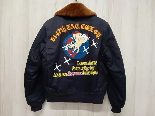 Buzz Ricksons B-15 Dark Navy Flight Jacket 4 Buzz Ricksons B-15 Dark Navy Flight Jacket - Image 2