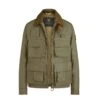Men’s Green Waxed Cotton Field Jacket -Us Military Jacket CASTMASTER WAXED COTTON JACKET