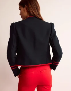 Cambridge French Navy Red Trim Military Parade Jacket -Us Military Jacket Cambridge Military Parade Jacket