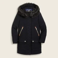 Chateau Women’s Navy Blue Parka Coat