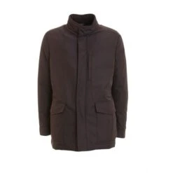 Men’s Classic Purple Stand-up Cotton Field Jacket