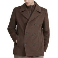 Mens Wool Pea Coat