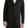 Cole Haan Black Regular Fit Stretch Wool Coat 1 Cole Haan Black Regular Fit Stretch Wool Coat -Us Military Jacket Cole Haan Black Regular Fit Stretch Wool Coat 1