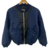 Digawel Reversible Ma-1 Navy Blue Polyester Military Jacket -Us Military Jacket Digawel Reversible Ma 1 Navy Blue Polyester Military Jacket