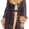 Donna Salyers Fabulous Furs Dakota Belted Faux Suede Coat 2 Donna Salyers Fabulous Furs Dakota Belted Faux Suede Coat -Us Military Jacket Donna Salyers Fabulous Furs Dakota Belted Faux Suede Coat