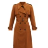 Double Breasted Virgin Wool Trench Coat