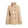 Women’s Double Breasted Camel Peacoat