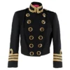 Dsquared 2 Black & Gold Cropped Military Parade Jacket -Us Military Jacket Dsquared 2 Black Gold Cropped Military Parade Jacket 1