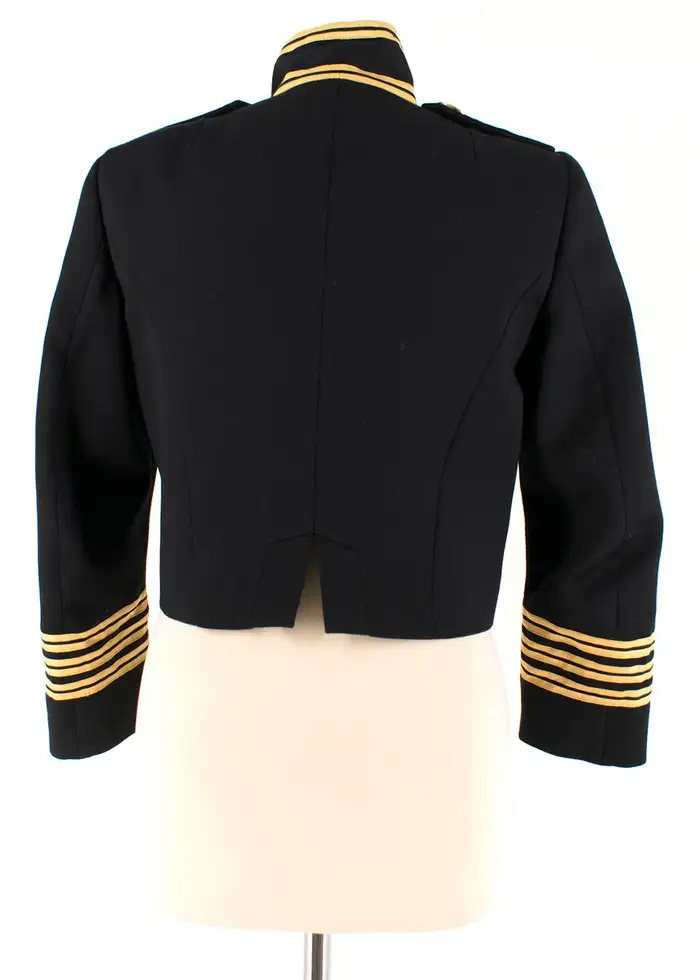 Dsquared 2 Black & Gold Cropped Military Parade Jacket 4 Dsquared 2 Black & Gold Cropped Military Parade Jacket - Image 2