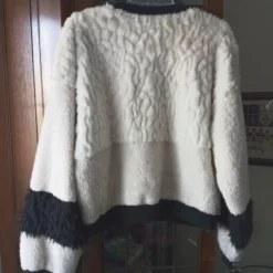 Express Cream And Black Sherpa Teddy B-2 Bomber Jacket 5 Express Cream And Black Sherpa Teddy B-2 Bomber Jacket -Us Military Jacket Express Cream And Black Sherpa Teddy B 2 Bomber Jacket 1