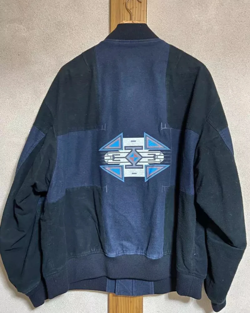 Facetasm Ortega Ma-1 Blue Flight Jacket 4 Facetasm Ortega Ma-1 Blue Flight Jacket - Image 2