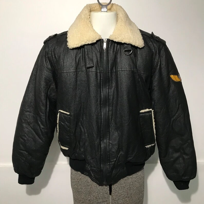 Fighter Jet Squadron B3 Bomber Jacket 4 Fighter Jet Squadron B3 Bomber Jacket - Image 2