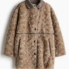 Fluffy Beige Fur Coat -Us Military Jacket Fluffy Beige Fur Coat